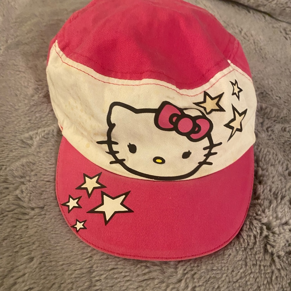 pink star vintage hello kitty cap